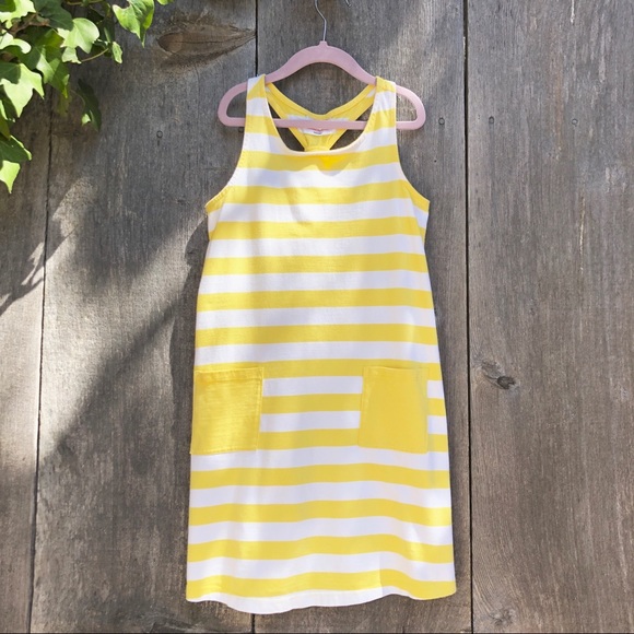 Hanna Andersson Other - Hanna Andersson yellow white stripe girls dress